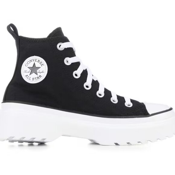 Converse Chuck Taylor All Star Lug Lift Black High-Top Platforms Sneaker - Picture 1 of 7